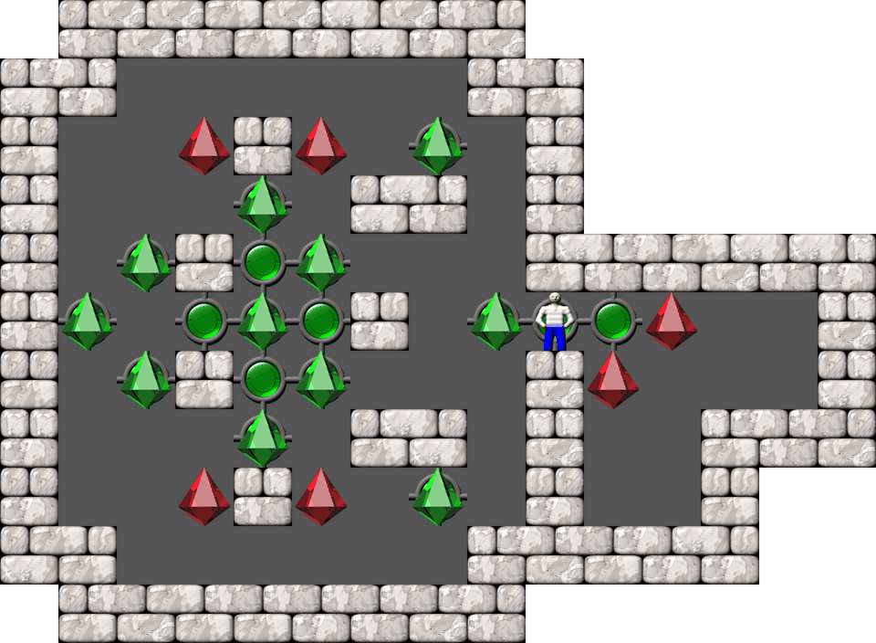 Sokoban Mass Remodel level 1584